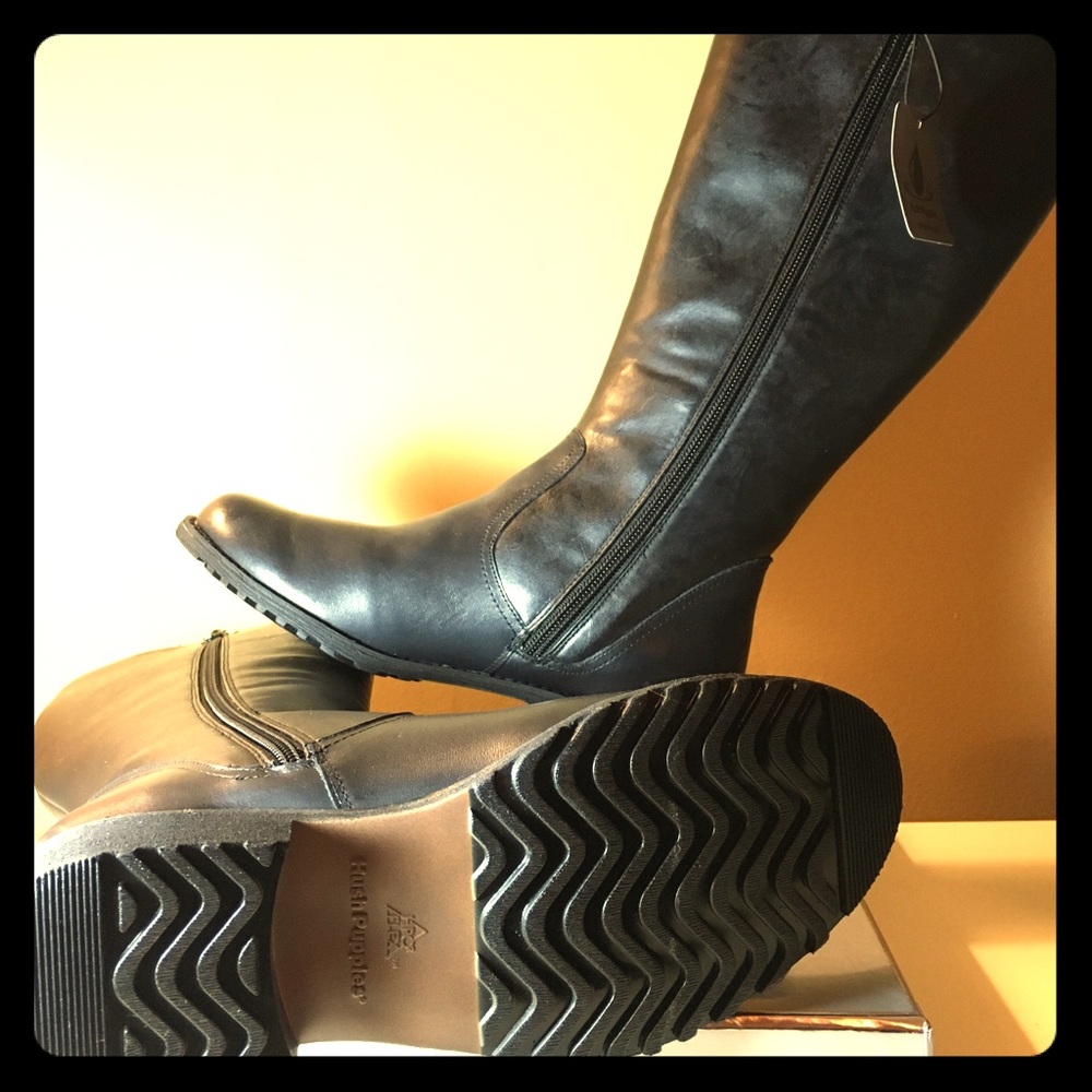 HUSHPUPPIES BLACK WINTER BOOTS SIZE 6